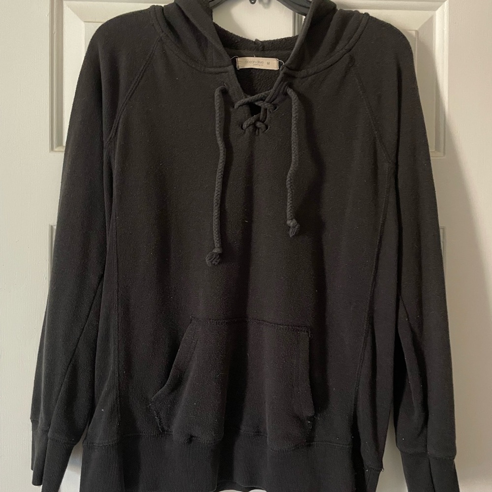 Black Hoodie with Front Pocket